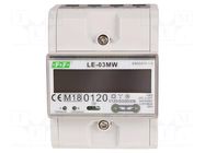 Counter; digital,mounting; for DIN rail mounting; LCD; Inom: 5A F&F