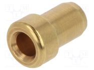 Connector: 2mm banana; socket; 6mm; Plating: gold-plated; brass STÄUBLI