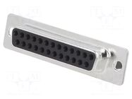 Connector: D-Sub; PIN: 25; plug; female; for cable; crimped; black ENCITECH