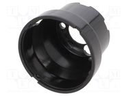 LED lens; round; plexiglass PMMA; transparent; 11÷19°; H: 28.1mm LEDIL