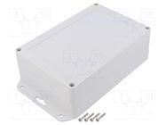 Enclosure: multipurpose; X: 120mm; Y: 180mm; Z: 60mm; ZP; ABS; gasket KRADEX