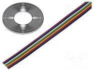 Wire: ribbon; TLWY; 10x0.124mm2; stranded; Cu; unshielded; PVC; 150V TECHNOKABEL