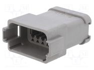 Connector: wire-wire; plug; male; PX0; for cable; PIN: 12; grey; IP68 