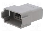 Connector: wire-wire; plug; male; PX0; for cable; PIN: 12; grey; IP68 