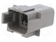 Connector: wire-wire; plug; male; PX0; for cable; PIN: 8; grey; IP68 BULGIN