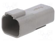 Connector: wire-wire; plug; male; PX0; for cable; PIN: 4; grey; IP68 BULGIN