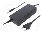 Power supply: switching; 12VDC; 5A; Out: 5,5/2,5; 60W; 90÷264VAC POS