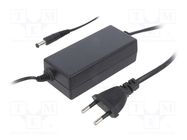 Power supply: switching; 12VDC; 2A; Out: 5,5/2,5; 24W; 90÷264VAC POS