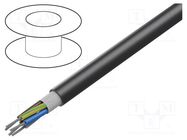 Wire; HELUTHERM® 145 MULTI; 5G1.5mm2; stranded; Cu; black 