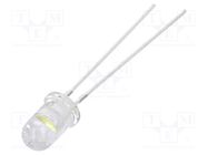 LED; 5mm; white cold; 18000÷22000mcd; 60°; Front: convex; 7.5÷9lm OPTOSUPPLY