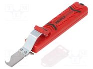 Stripping tool; Øcable: 4÷16mm; Wire: round; Tool length: 165mm KNIPEX