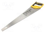 Hacksaw; manual; wood; 7teeth/inch; TRADECUT™; 550mm STANLEY