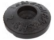 Grommet; Ømount.hole: 9mm; elastomer thermoplastic TPE; black HT HI TECH POLYMERS