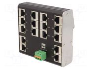 Switch Ethernet; unmanaged; Number of ports: 16; 9÷36VDC; RJ45 MURRELEKTRONIK