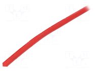Insulating tube; fiberglass; red; -20÷155°C; Øint: 2.5mm SYNFLEX