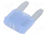 Fuse: fuse; 15A; 32VDC; automotive; 10.9mm; MINI; tin alloy ESKA