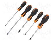 Kit: screwdrivers; Phillips,slot; 5pcs. BETA