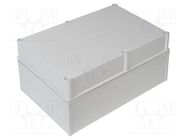 Enclosure: multipurpose; X: 400mm; Y: 600mm; Z: 270mm; QUICK; grey FIBOX