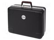 Case; tool case; with wheels; black; X-ABS; Silver King-size Roll PARAT