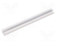 Profiles for LED modules; white; L: 2m; SMART-IN10; aluminium 