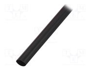 Heat shrink sleeve; thin walled,glued; 4: 1; 8mm; L: 1m; black RADPOL