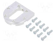 Bracket; silver; for motors with 37 mm diameter; aluminum; 1pcs. POLOLU