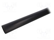 Heat shrink sleeve; glued; 30mm; L: 1m; black; Temp: -55÷110°C; MA47 HELLERMANNTYTON