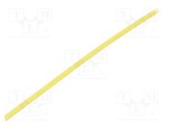 Insulating tube; fiberglass; yellow; -20÷155°C; Øint: 2mm SYNFLEX