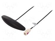 Antenna; inner; AM,FM; 0.25m; black COMPOTECH
