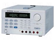 Power supply: programmable laboratory; Ch: 1; 0÷60VDC; 0÷6A; 120W GW INSTEK