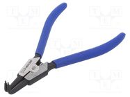 Pliers; for circlip; external; 19÷60mm; Pliers len: 170mm; angular KING TONY