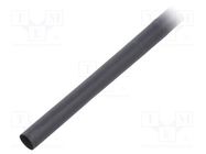 Heat shrink sleeve; glueless,flexible; 2: 1; 4.8mm; black; RNF-100 TE Connectivity