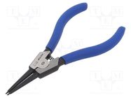 Pliers; for circlip; external; 12÷28mm; Pliers len: 125mm KING TONY