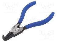 Pliers; for circlip; external; 12÷28mm; Pliers len: 125mm; angular KING TONY