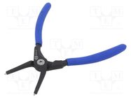 Pliers; for circlip; internal; 19÷60mm; Pliers len: 188mm KING TONY