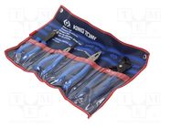 Kit: pliers; cutting,adjustable,universal; case; 4pcs. KING TONY