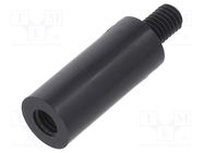 Screwed spacer sleeve; cylindrical; polyamide; M5; M5; 23mm; black DREMEC