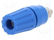 Connector: 4mm banana; socket; 35A; 60VDC; blue; nickel plated HIRSCHMANN T&M