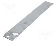 Protection bag; ESD; L: 762mm; W: 102mm; Thk: 76um EUROSTAT GROUP