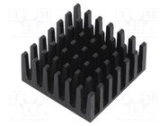 Heatsink: extruded; grilled; BGA; black; L: 25mm; W: 25mm; H: 11.4mm Wakefield Thermal