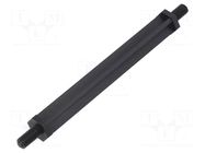 Screwed spacer sleeve; hexagonal; polyamide; M5; Thread len: 10mm DREMEC