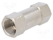 Check valve; Working press: 2÷8bar; nickel plated brass PNEUMAT