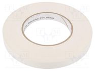 Tape: electrical insulating; W: 15mm; L: 55m; Thk: 0.177mm; white 3M