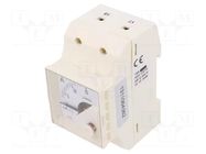 Ammeter; for DIN rail mounting; I AC: 0÷15A; True RMS; Class: 1.5 LUMEL