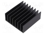 Heatsink: extruded; grilled; TO218,TO220; black; L: 61mm; W: 57.9mm Wakefield Thermal