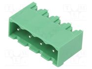 Pluggable terminal block; 5.08mm; ways: 4; straight; socket; male 