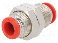 Push-in fitting; bulkhead,straight,inline splice; -0.99÷20bar 