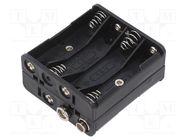 Holder; AAA,R3; Batt.no: 8; 6F22 type; black COMF