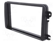 Radio frame; VW; 2 DIN; black 4CARMEDIA