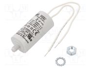 Capacitor: polypropylene; motors, run; 2uF; 425VAC; Ø28x55mm; ±5% DUCATI ENERGIA